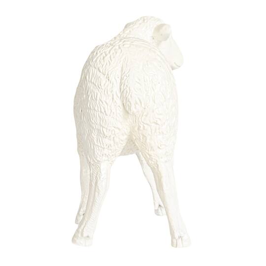 Hello Honey® 6.75" Long White Pastoral Elegance Sheep Taper Candle Holder